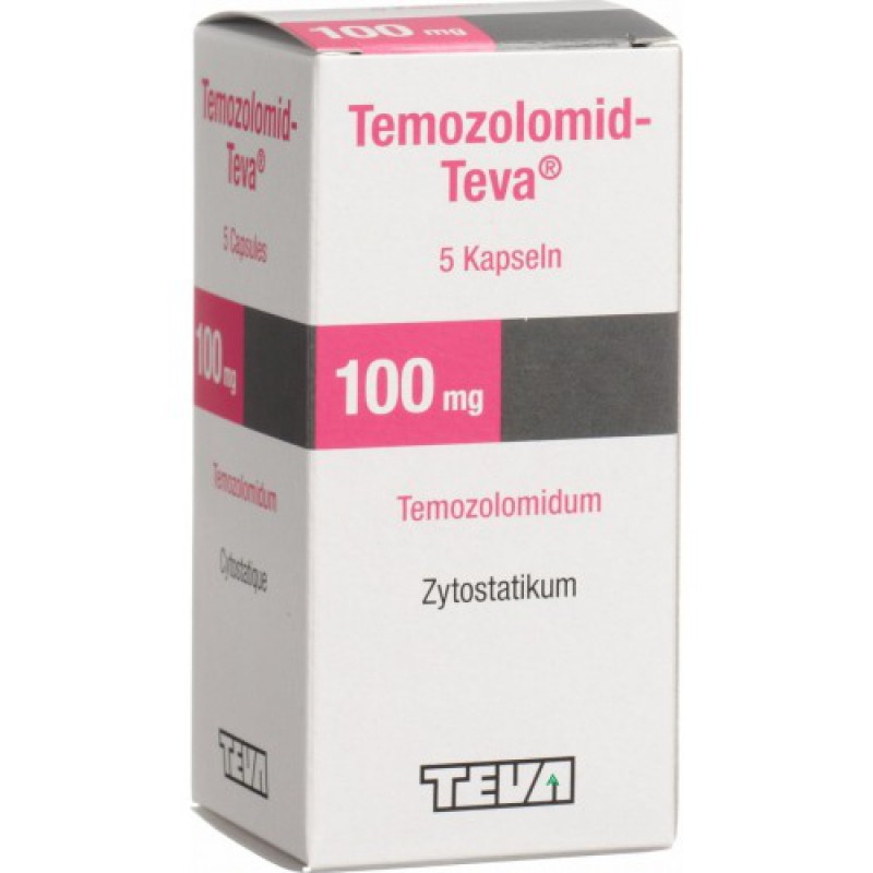 Купить Темозоломид Temozolomid 100 мг/5 капсул в Москве