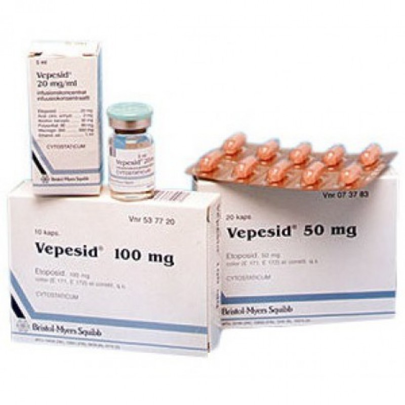 Купить Вепезид Vepesid 50 мг/20 капсул в Москве
