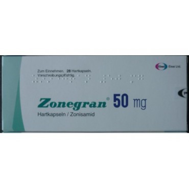 Купить Зонегран Zonegran 50 мг/28 капсул   в Москве