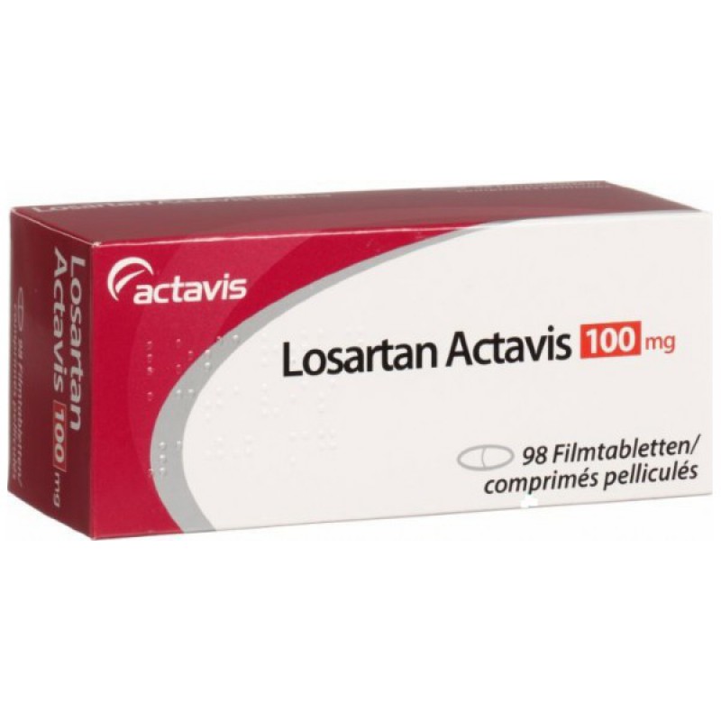 Купить Лозартан Losartan 100 мг/ 98 таблеток в Москве