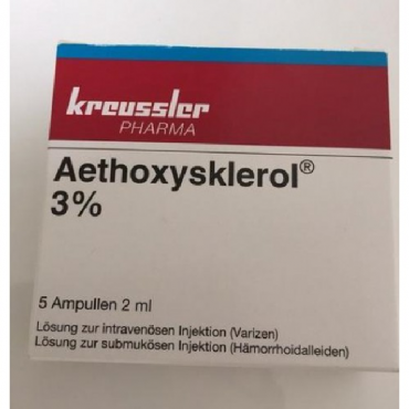 Купить Этоксисклерол AETHOXYSKLEROL 3%- 5x2ml в Москве