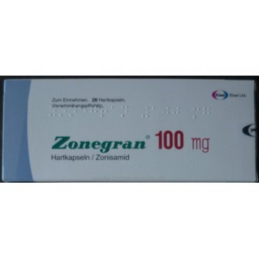 Купить Зонегран Zonegran 100 мг/28 капсул   в Москве