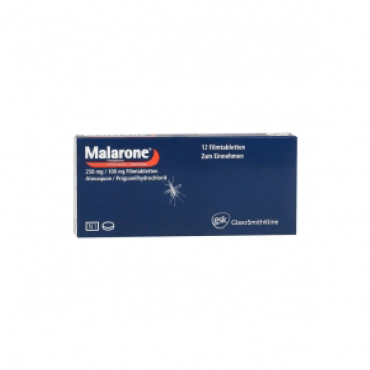 Купить Маларон MALARONE 250mg/100mg 12 шт в Москве