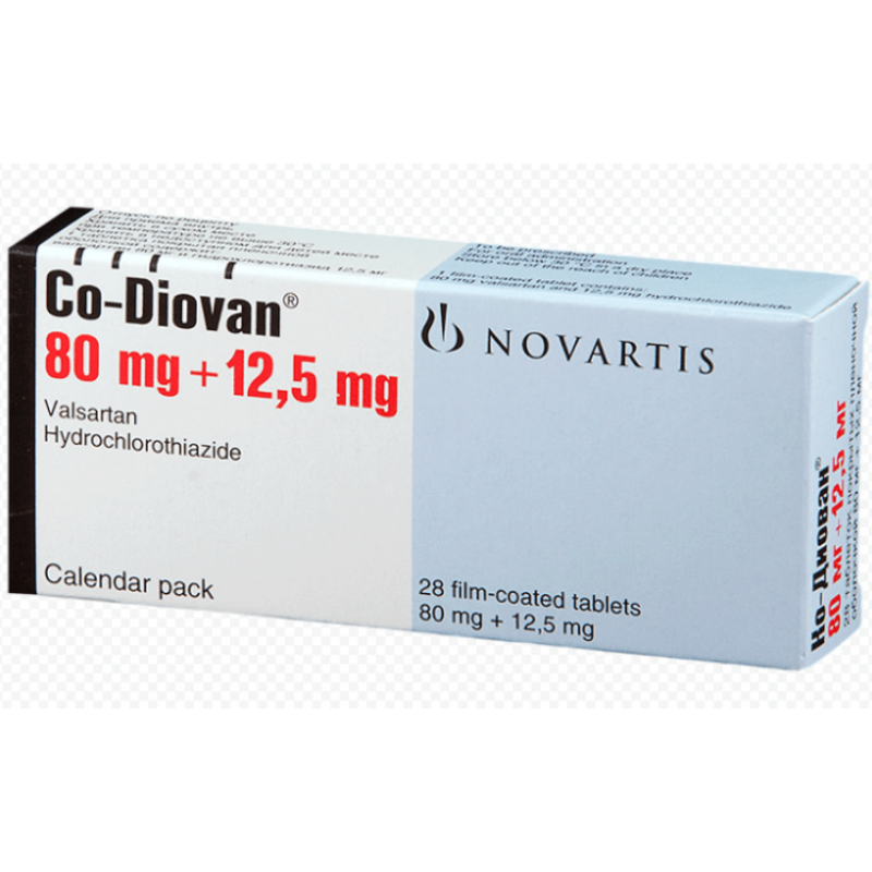 Купить Ко-Диован CODIOVAN 80 mg/12,5 mg/98 Шт в Москве