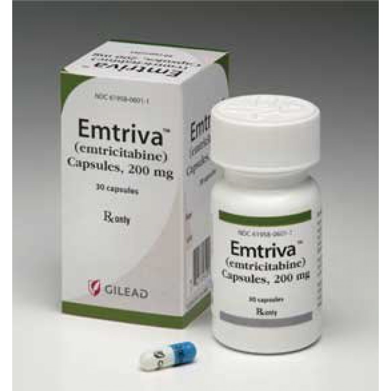 Купить Эмтрива Emtriva (Эмтрицитабин) 200 мг/30 капсул в Москве