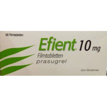 Купить Эффиент Efient (Прасугрель) 10 мг/98 таблеток в Москве